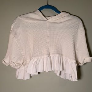 Urban Outfitters Cropped Ruffle Top